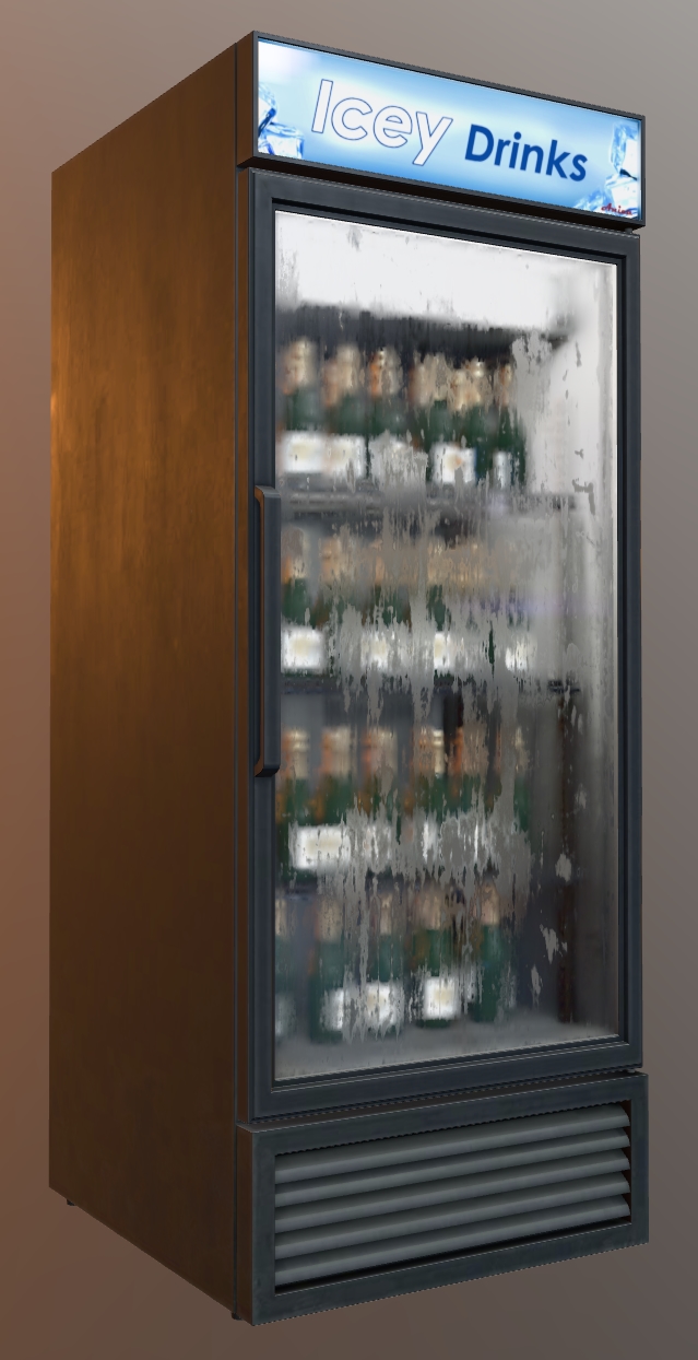 Screenshot of the refrigerator asset in the glTF Sample Viewer