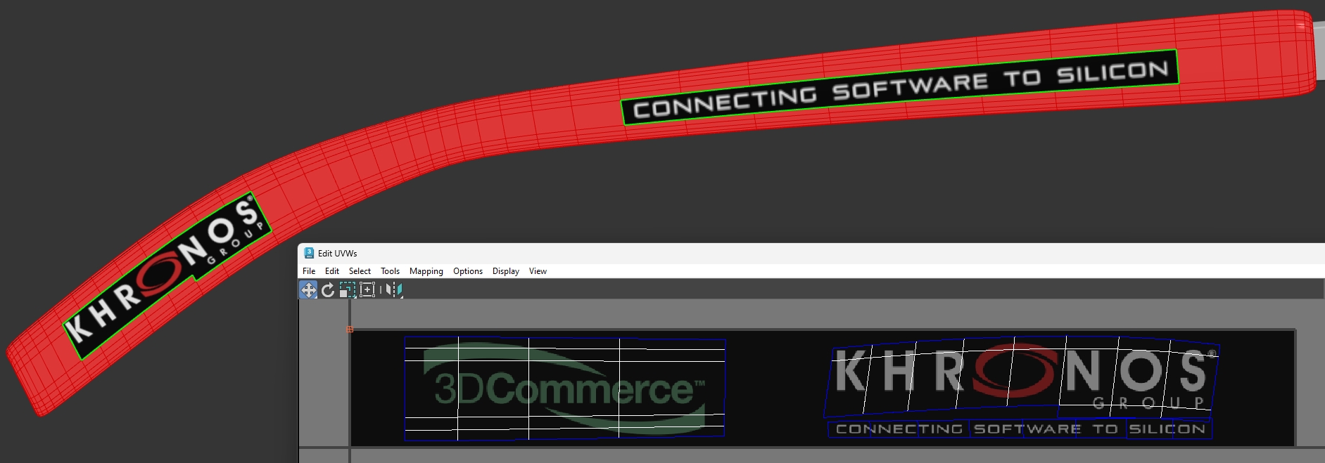 screenshot of texture coordinates